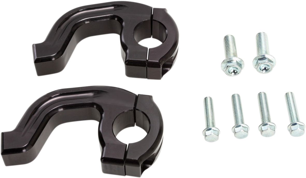 MOOSE RACING Handguard Clamp   Contour   7/8"   Black 50 232B