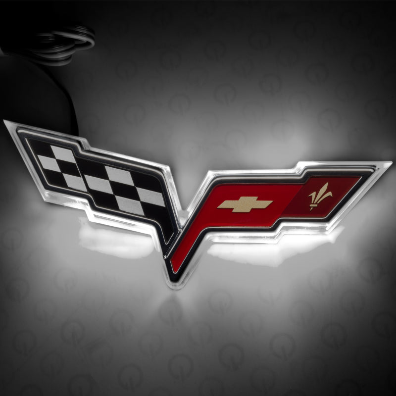 ORACLE LIGHTING Oracle Chevrolet Corvette C6 Illuminated Emblem   White