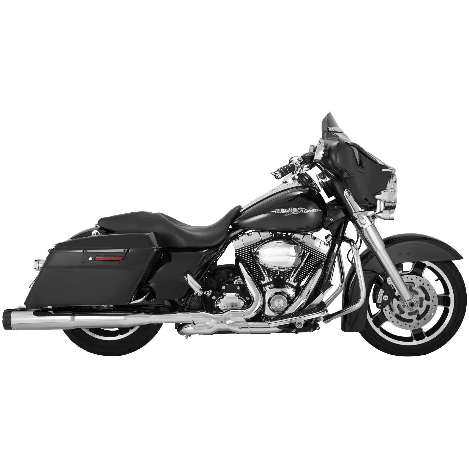 VANCE AND HINES Vance & Hines 16465 Exhaust Chrome 4.5in Hi Output Slip Ons Harley Touring