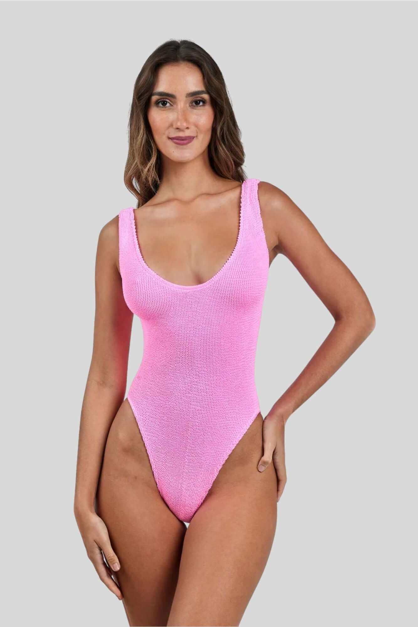LOVE & BIKINIS Marbella One Piece in Strawberry Pink