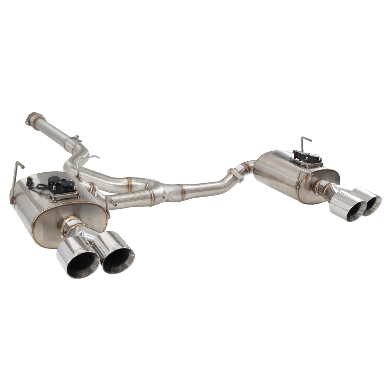 XFORCE Subaru WRX VB 304 Stainless Steel 3" Varex Valved Cat Back System With Quad Tips