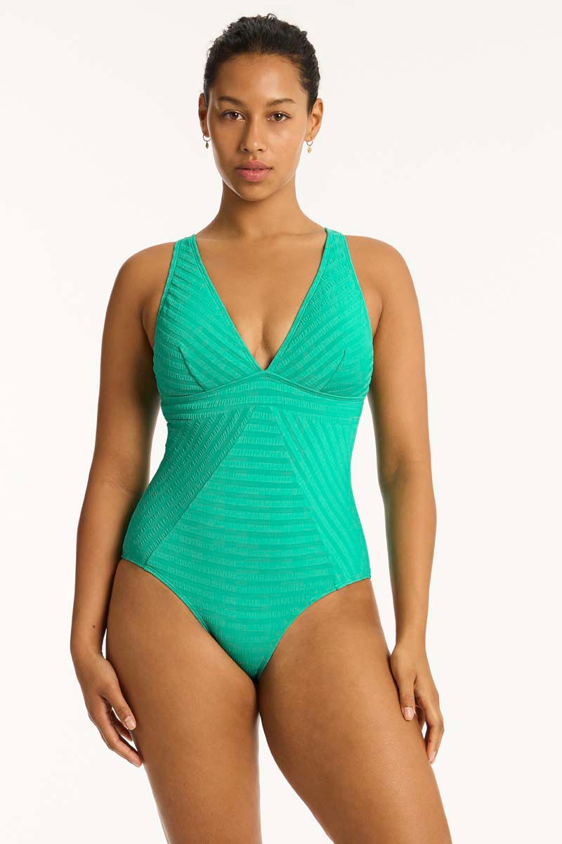 Sea Level Panel Line One Piece   Capri
