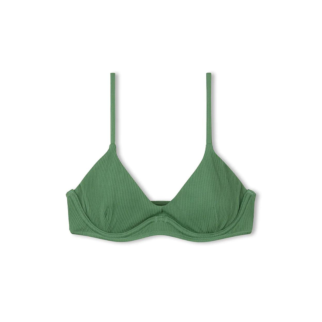 ZULU & ZEPHYR Myrtle Rib Bralette   Green