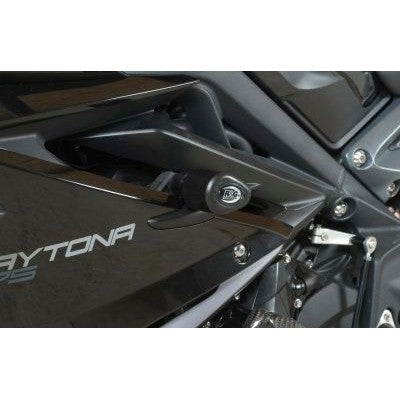 R&G Racing White Aero Style Crash Protection Bobbins For 2013 2016 Triumph Daytona 675
