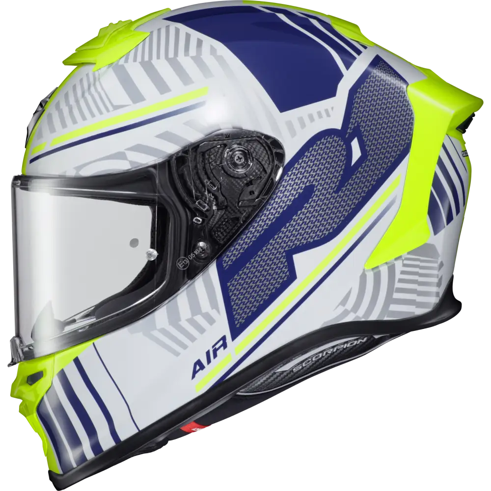 SCORPION EXO Exo R1 Air Full Face Helmet Juice White/Blue 3x
