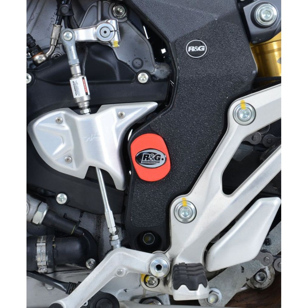 R&G Racing Black Frame Plug Fits Both Sides For 2015 2018 MV Agusta Turismo Veloce 800