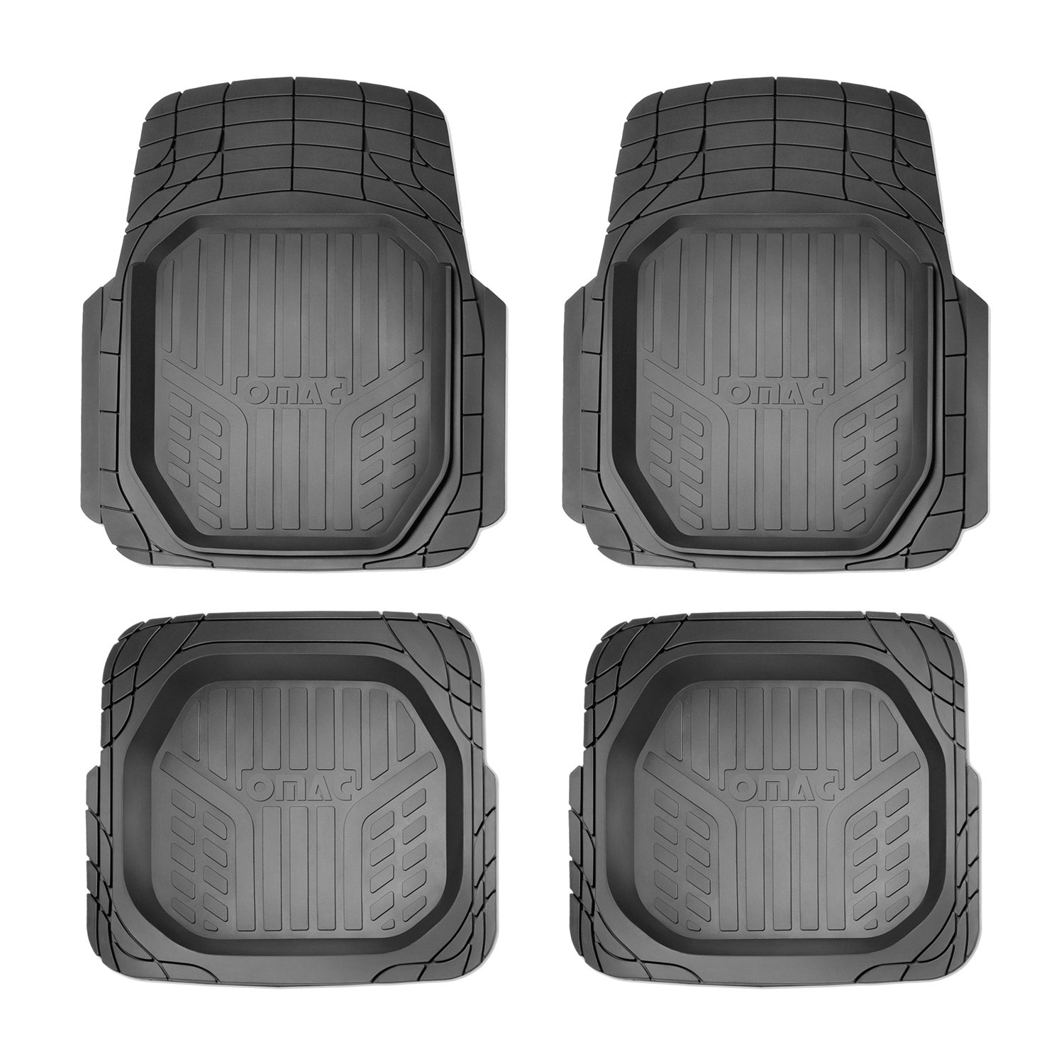 PKP BMW 6 Series Heavy Duty Trim to fit Floor Mats Liner Black All Weather 4Pcs