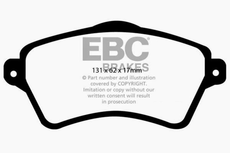 EBC 01 05 Land Rover Freelander 2.5 Greenstuff Front Brake Pads