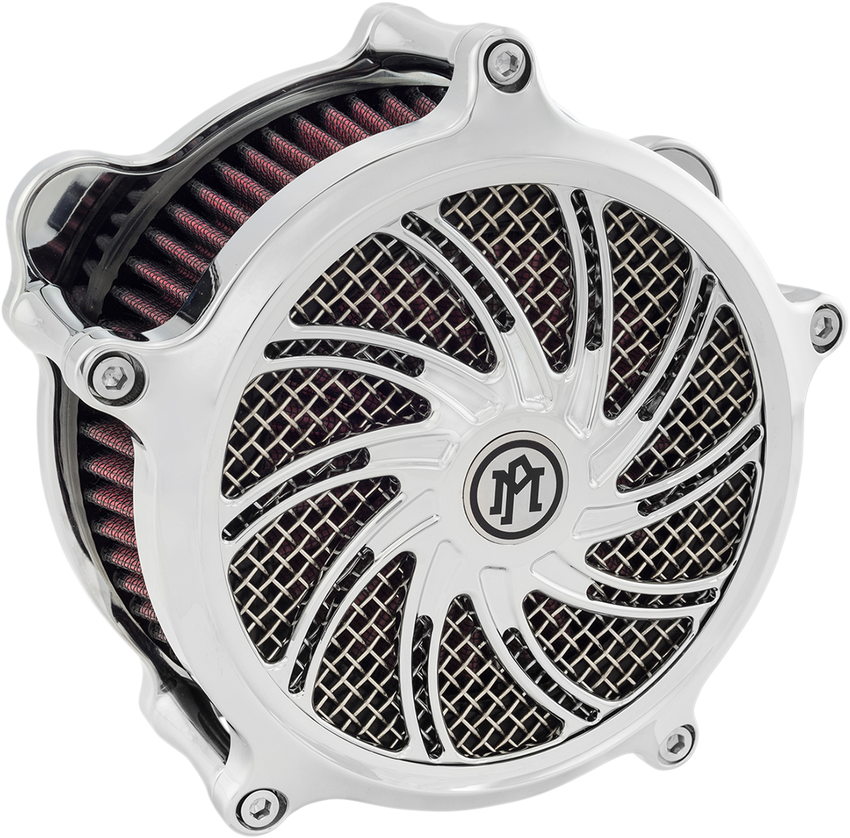 PERFORMANCE MACHINE (PM) Super Gas Universal Faceplate   Supra   Chrome 02062010SUPCH