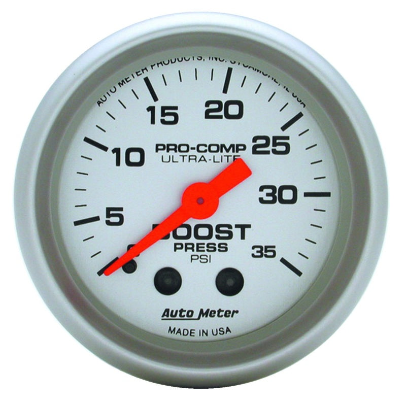 Autometer Ultra Lite 52mm 35 PSI Mechanical  Boost Gauge