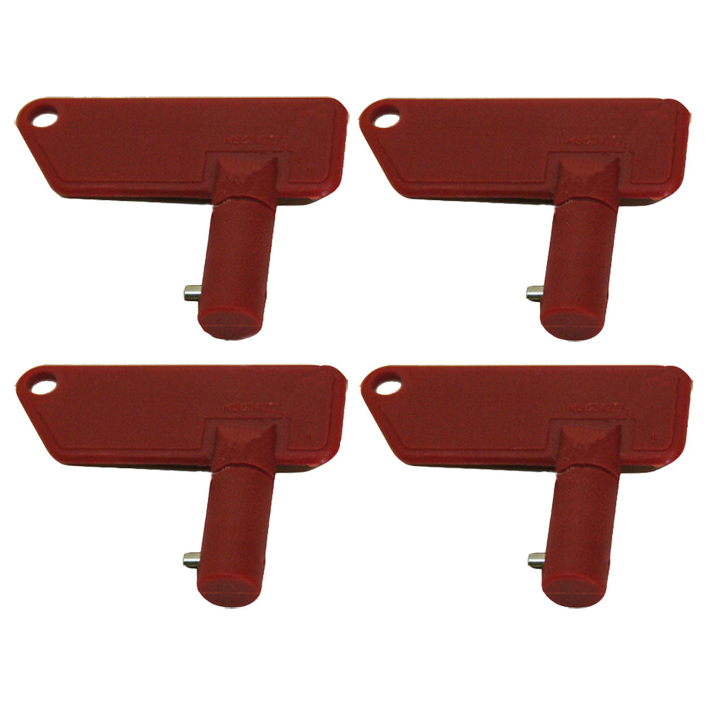 RELIABLE AFTERMARKET PARTS, INC®  OD MS634212 Four (4) Isolator Keys fits Terex Battery Master Disconnect Fits Volvo
