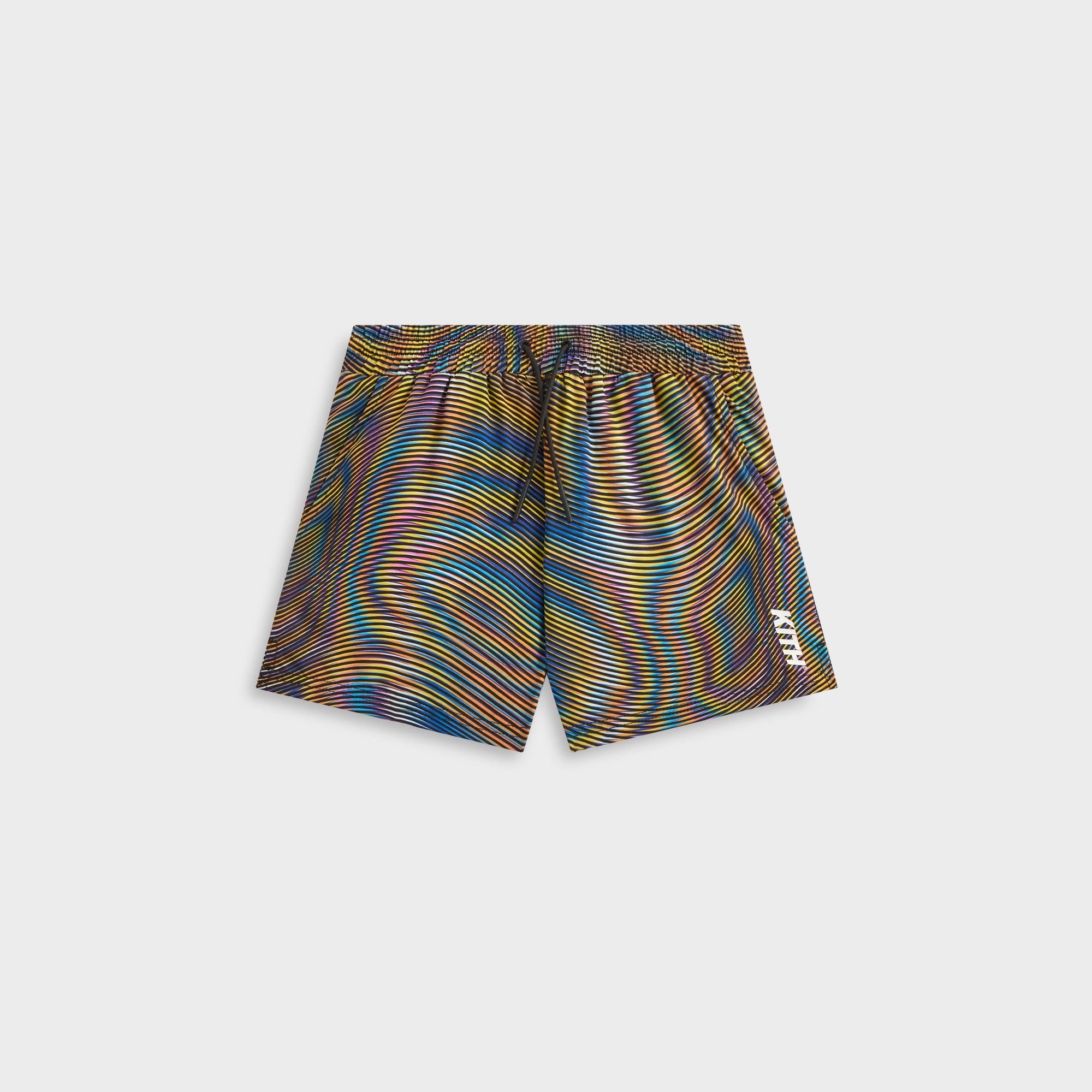 Kith Kids Moire Kai Swim Trunk   Black