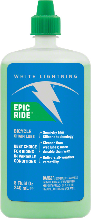 White Lightning Epic Ride Bike Chain Lube   8oz, Drip