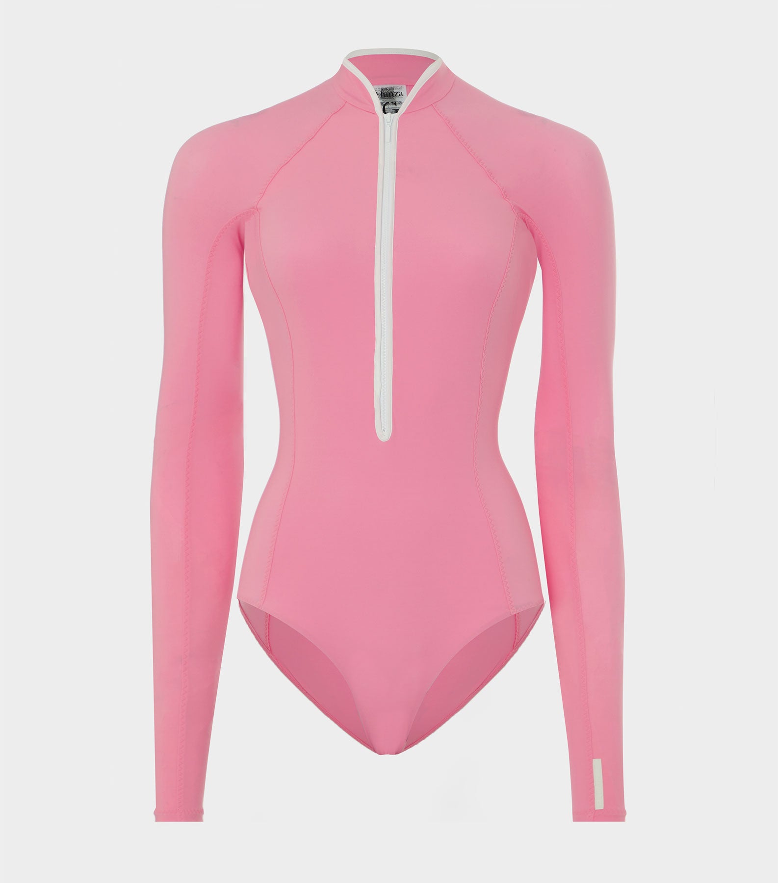 HUNZA G Tyra UPF 50+ Swim   Bubblegum White