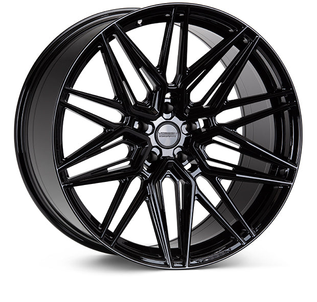 Vossen HF 7 19x8.5 / 5x114.3 / ET32 / Flat Face / 73.1   Gloss Black