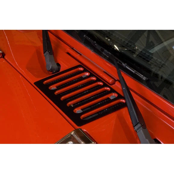 Rugged Ridge 11206.05 Hood Vent Cover in Black for 07 18 Jeep Wrangler JK