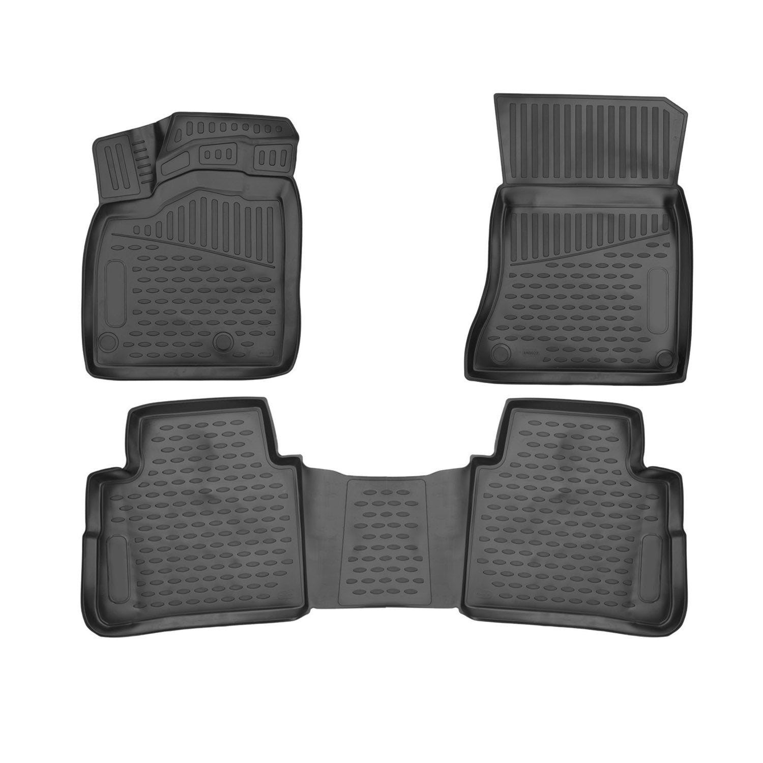 NOVLINE 2021 2024 Nissan Rogue Floor Mats Liners Full Set All Weather Black