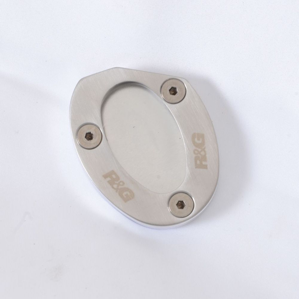 R&G Racing Silver Kickstand Shoe For 2020 2024 Kawasaki Ninja 1000SX ZX1000