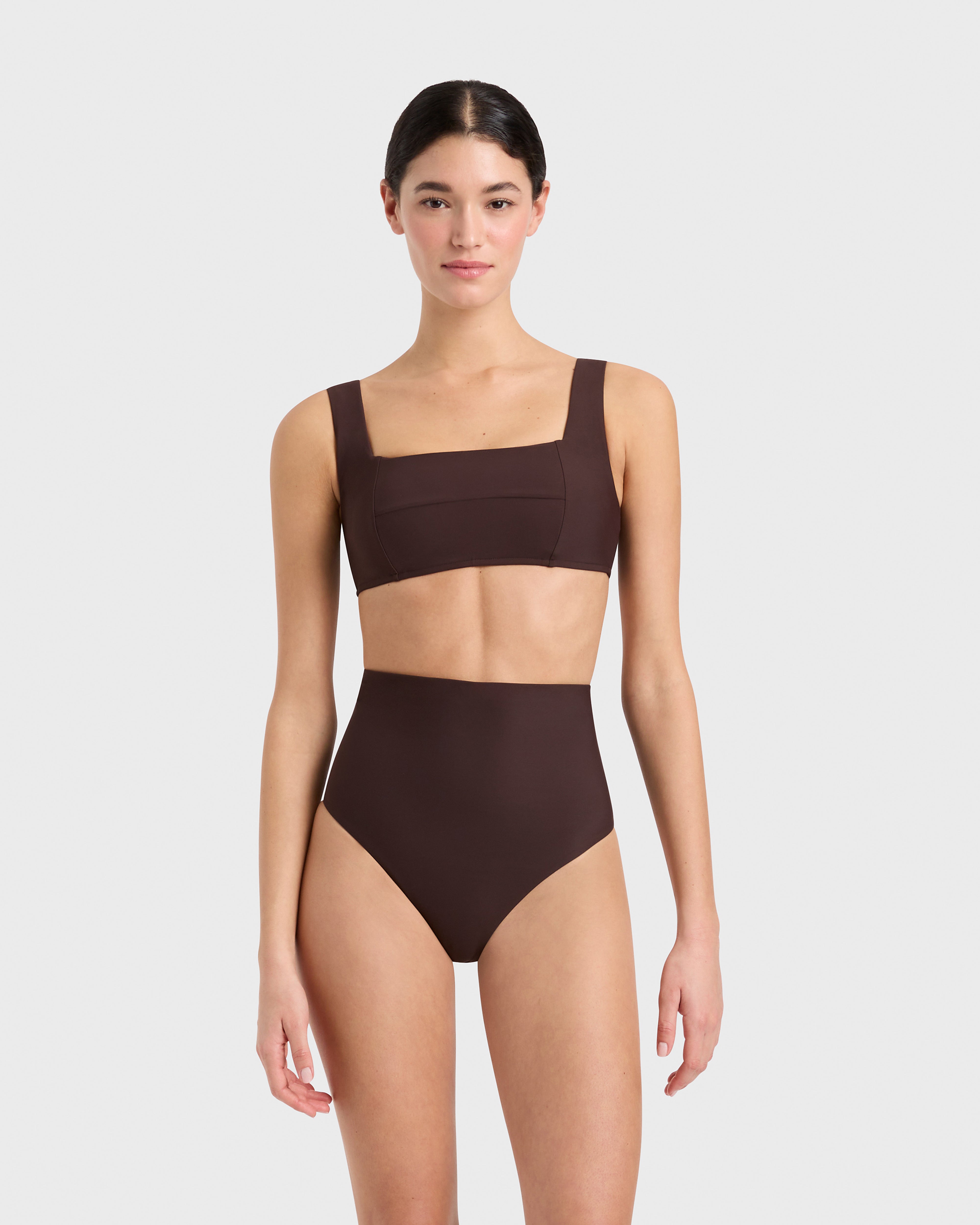 BONDI BORN Lola Bikini Top   Mocha (Sculpteur®)