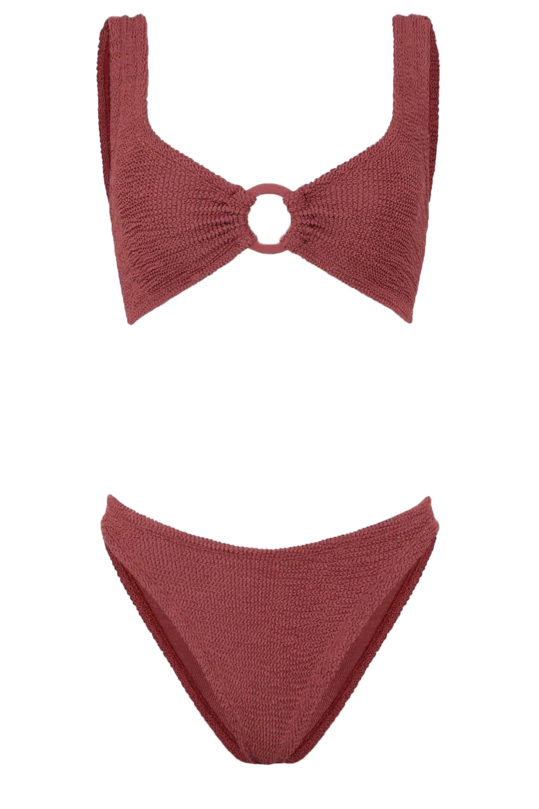 HUNZA G Julia Bikini With Tonal Hoops