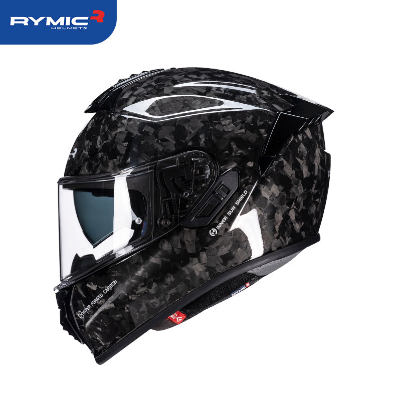 S GT SERIES RYMIC S GT Carbon Fiber Full Face Motorcycle Helmet Night Black