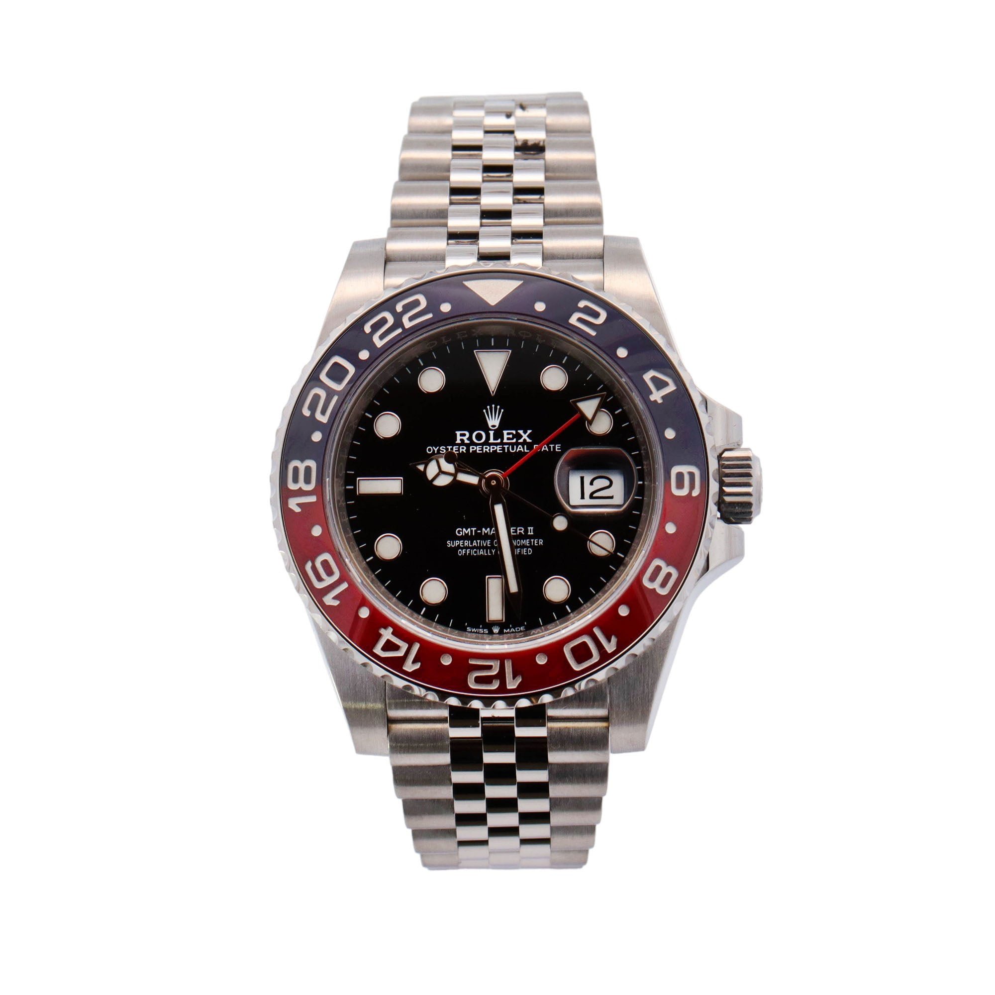 HAPPY JEWELERS Rolex GMT Master II 40mm Black Dial Watch Ref# 126710BLRO