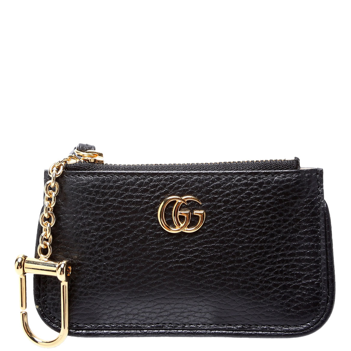 GUCCI 671779 GG Marmont Key Pouch Black