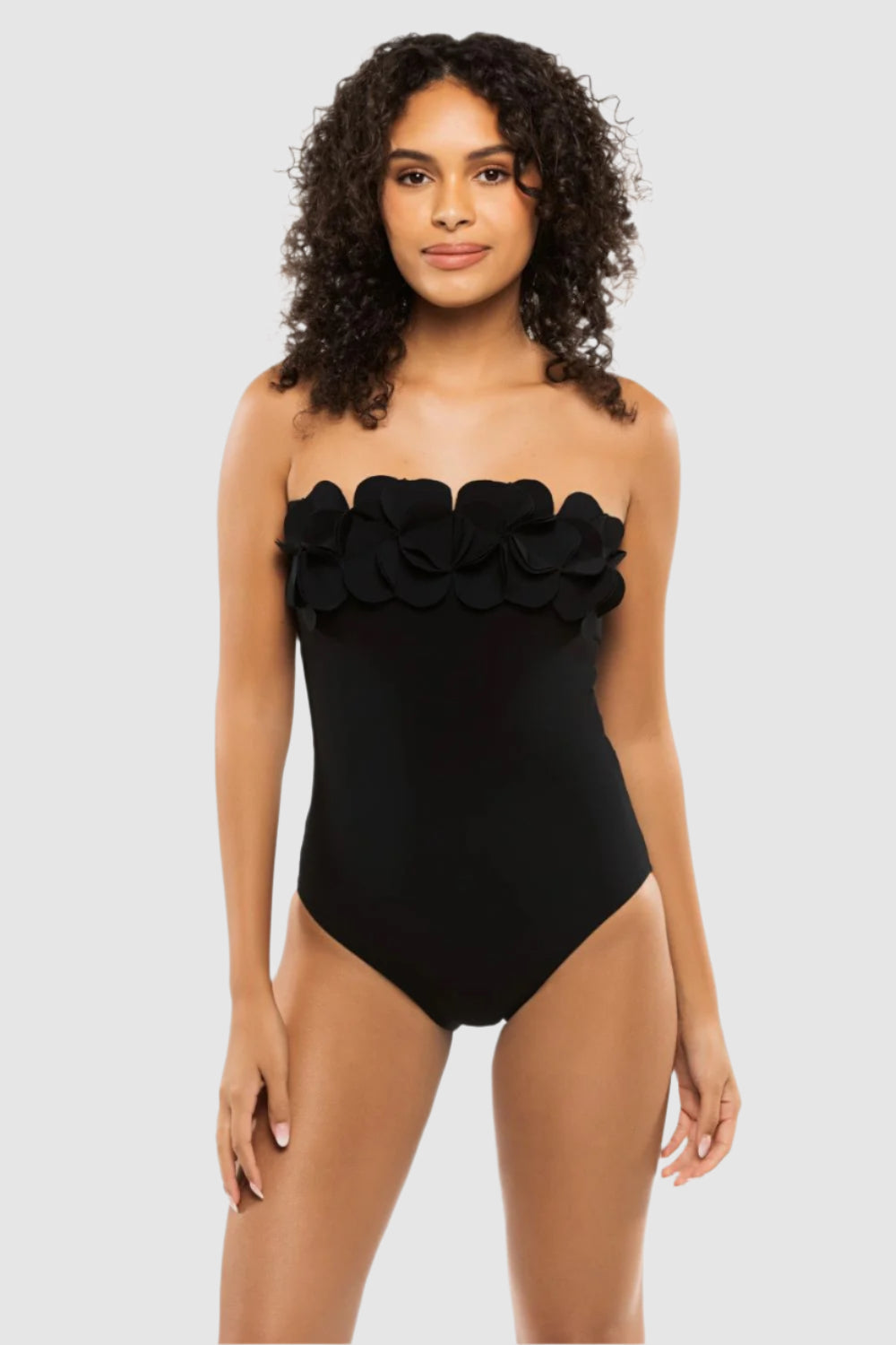 KARLA COLLETTO Tess Bandeau One Piece in Black