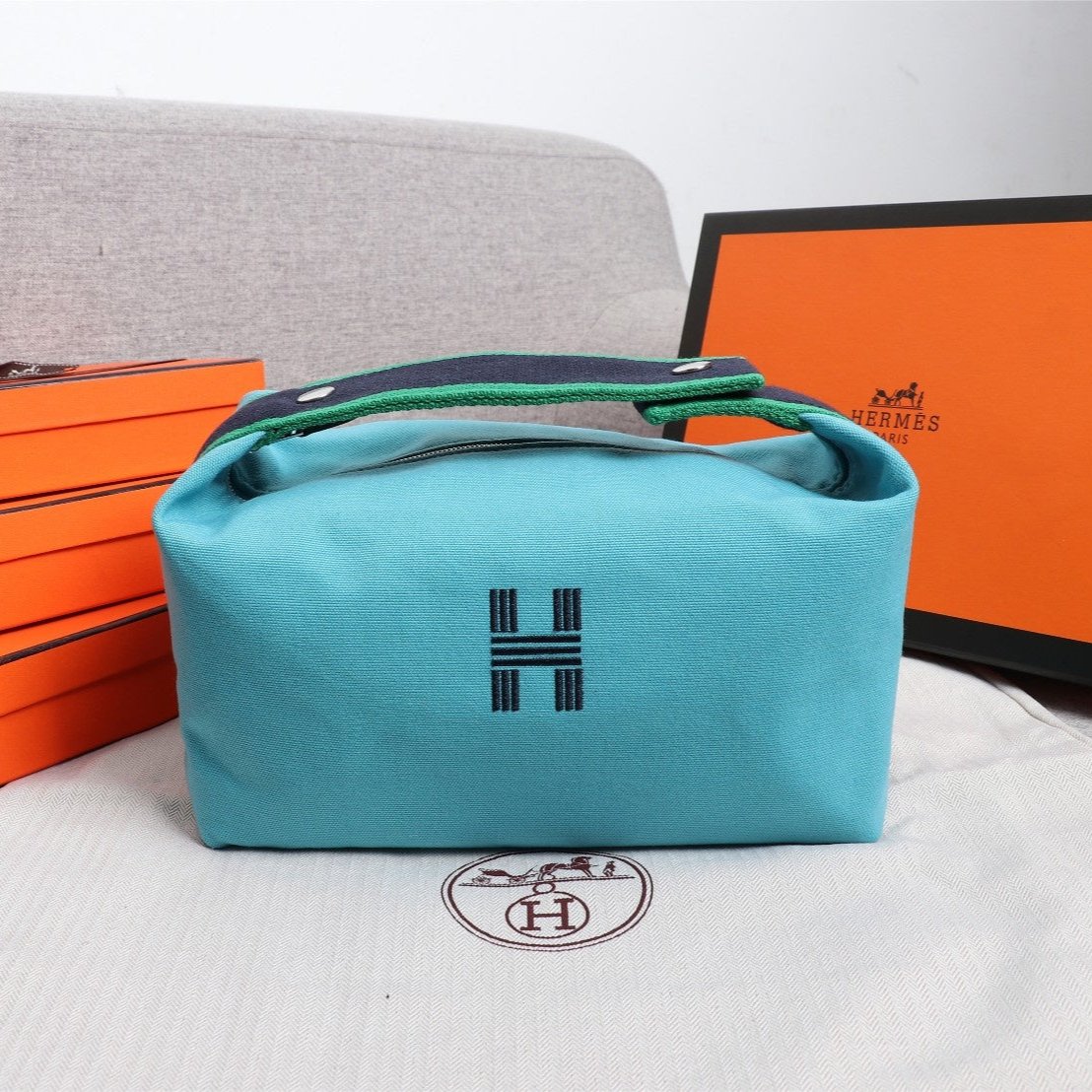 HERMES BAG HM BRIDE A BRAC 25 SKY CANVAS