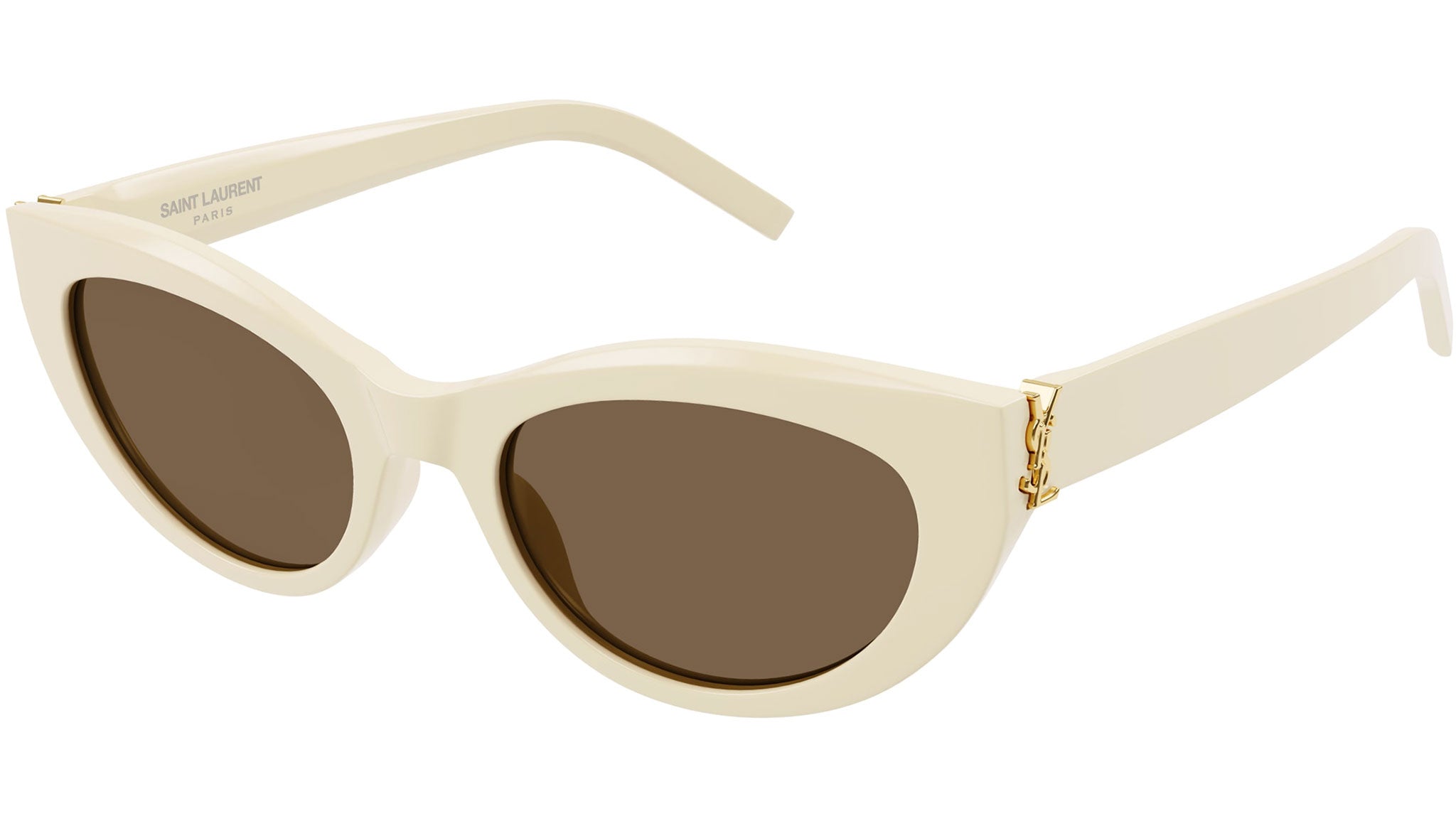SAINT LAURENT SL M115 004 Ivory Brown