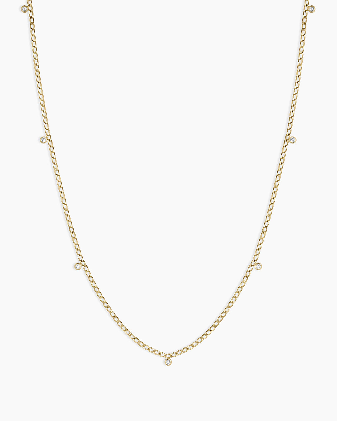 FINE Diamond Dot Flutter Choker
