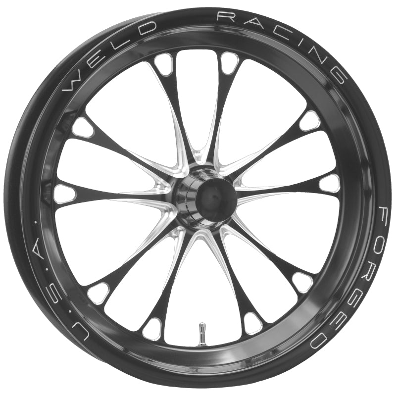 Weld V Series 1 Piece 15x3.5 / Strange Spindle MT / 1.75in. BS Black Wheel   Non Beadlock