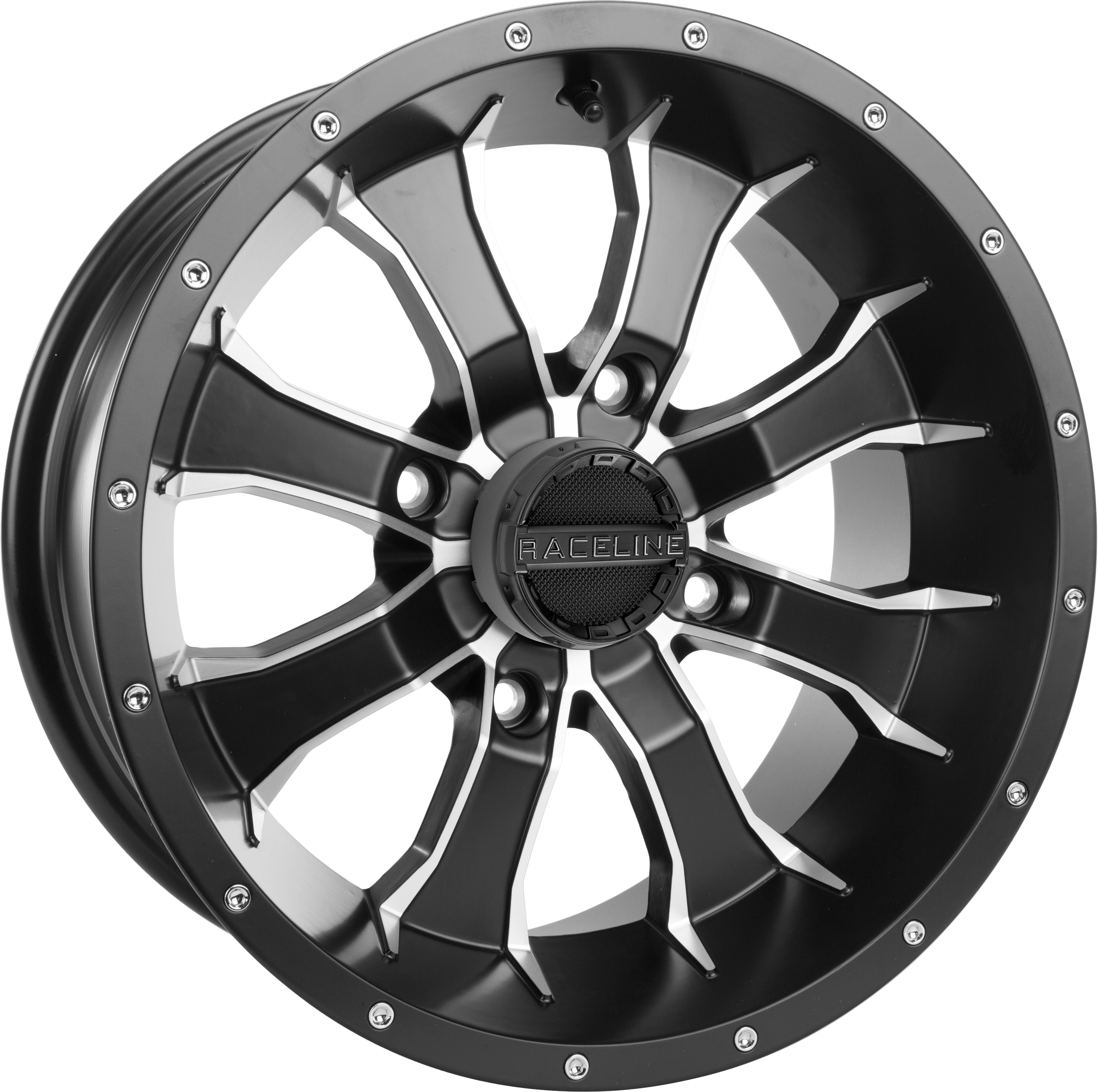 RACELINE Mamba Wheel 14x7 4/115 4+3 (+10mm) Blk/Machined