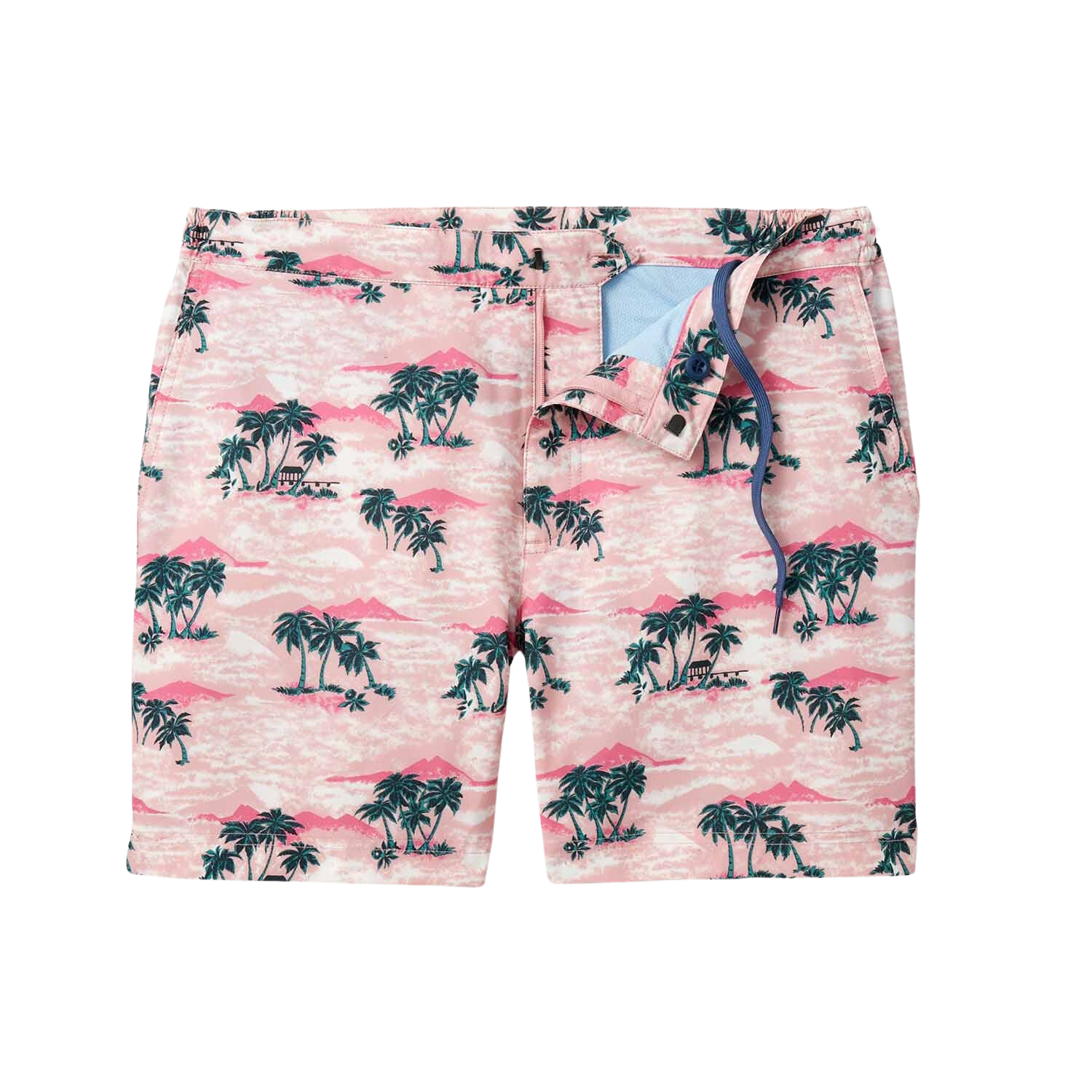 Fair Harbor The Sextant Men's Swim Trunk Boardshorts    Pink Island Hopper