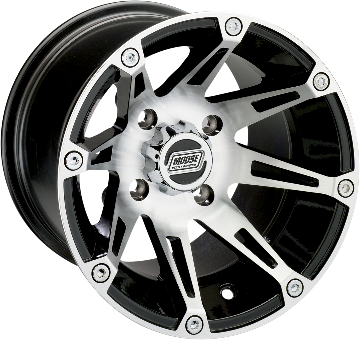 MOOSE UTILITY Wheel   387X   Rear   Machined Black   12x8   4/136   4+4