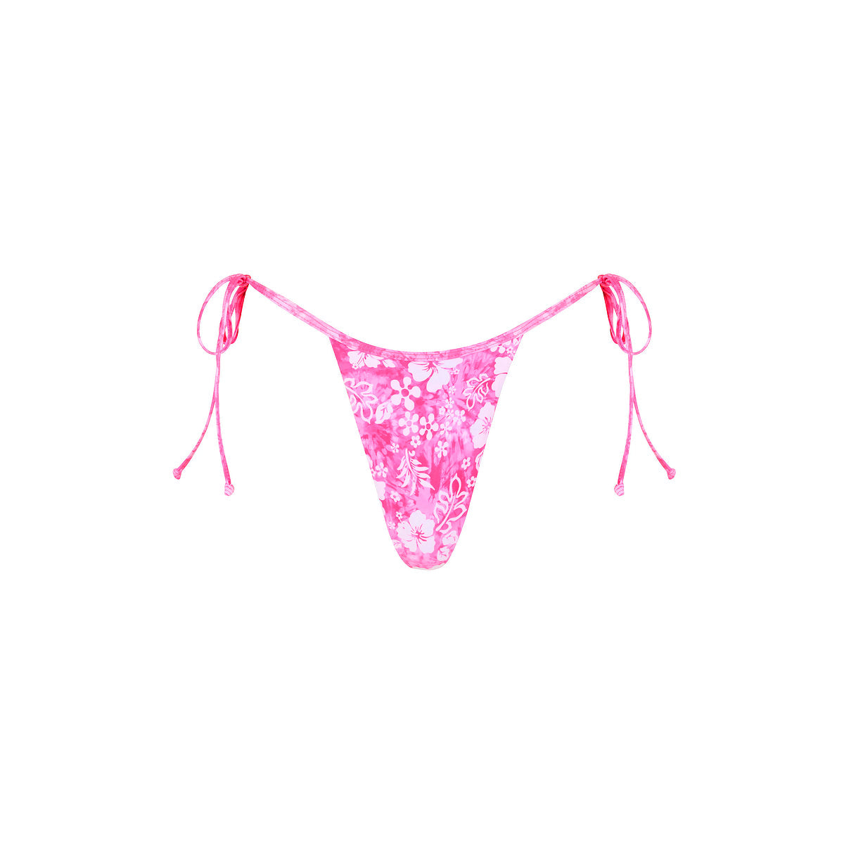 KULANI KINIS BOT239: Micro Thong Tie Side Bikini Bottom   Island Blush