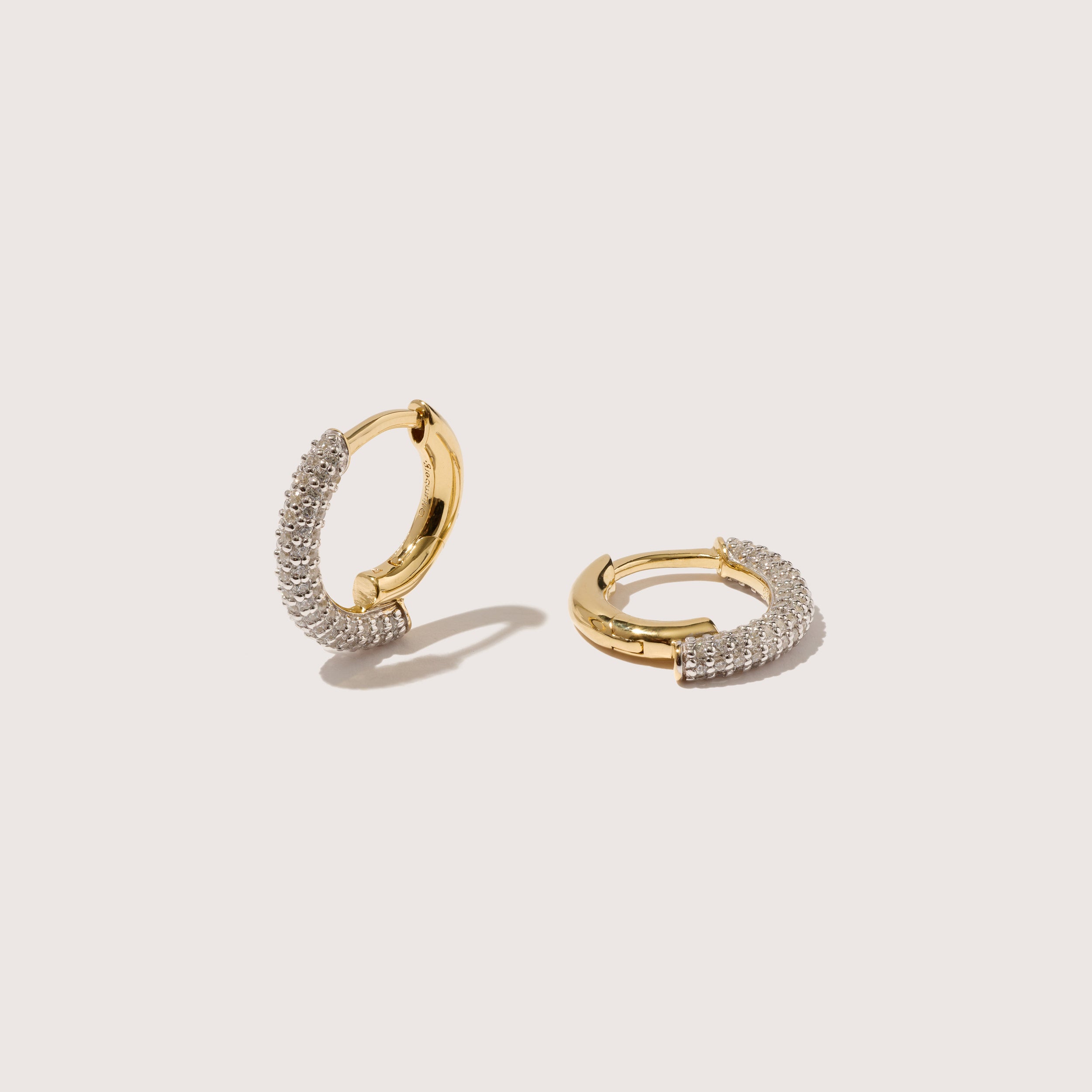 OTIUMBERG Small Chaos Hoops with Cubic Zirconia