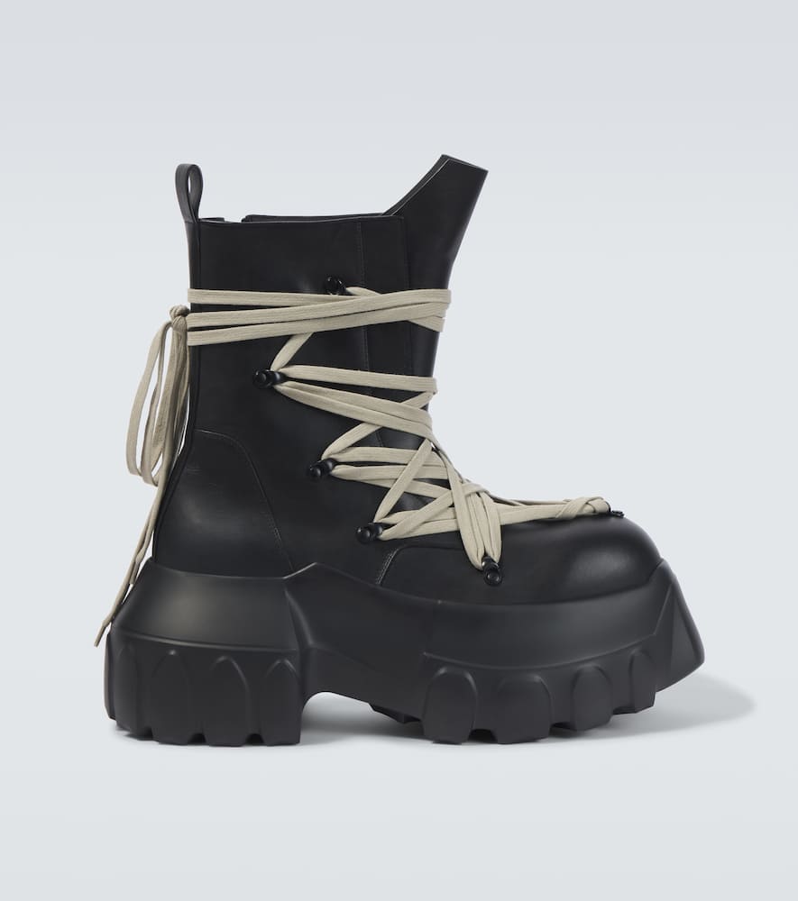 Rick Owens Megalace Mega Tractor lace up boots