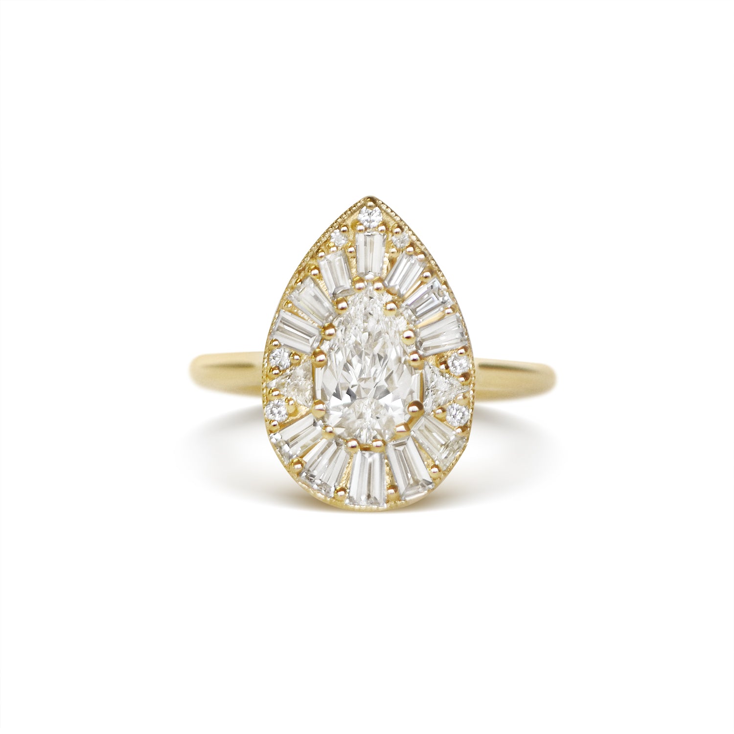 BERLINGER JEWELRY Pear Ballerina Diamond Mosaic Ring