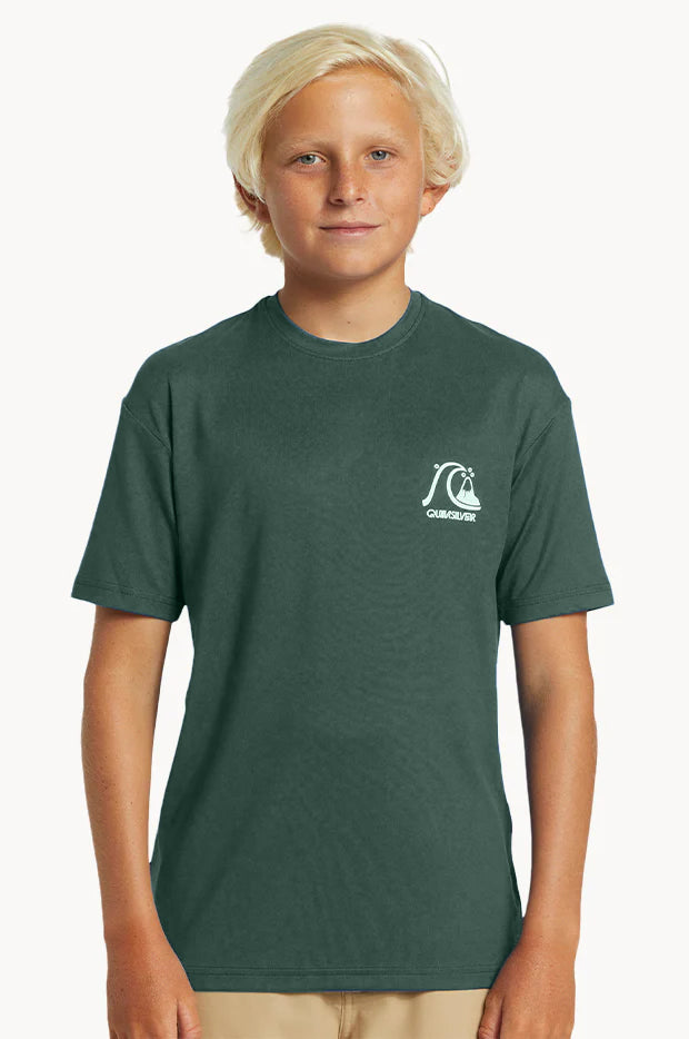 QUIKSILVER Boys DNA Bubble Logo Short Sleeve Suntop