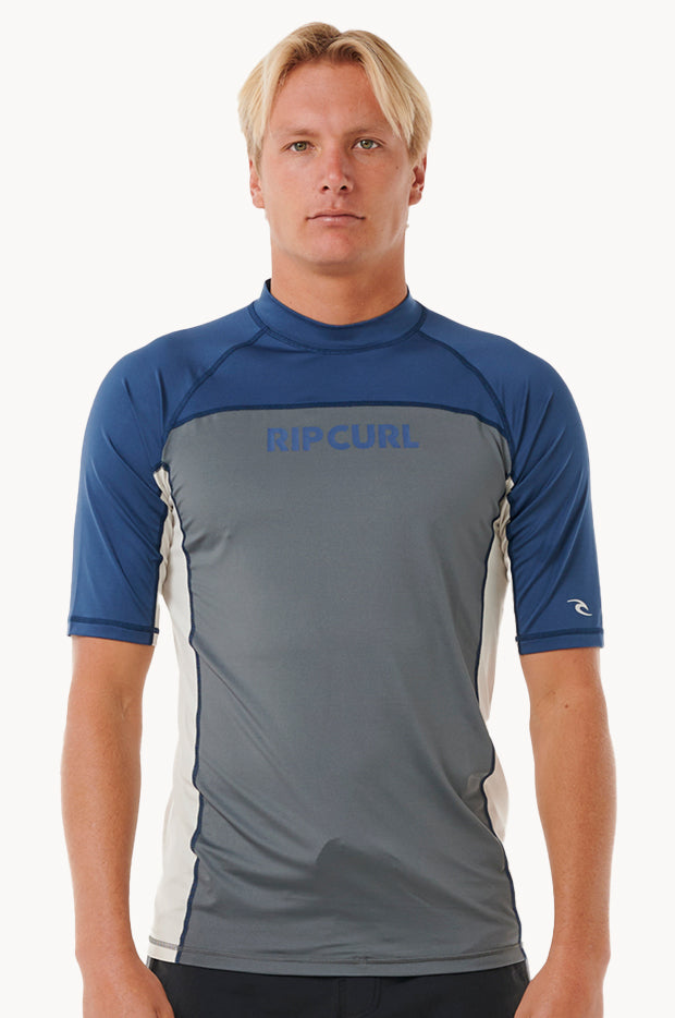 RIP CURL Mens Drive Short Sleeve Suntop