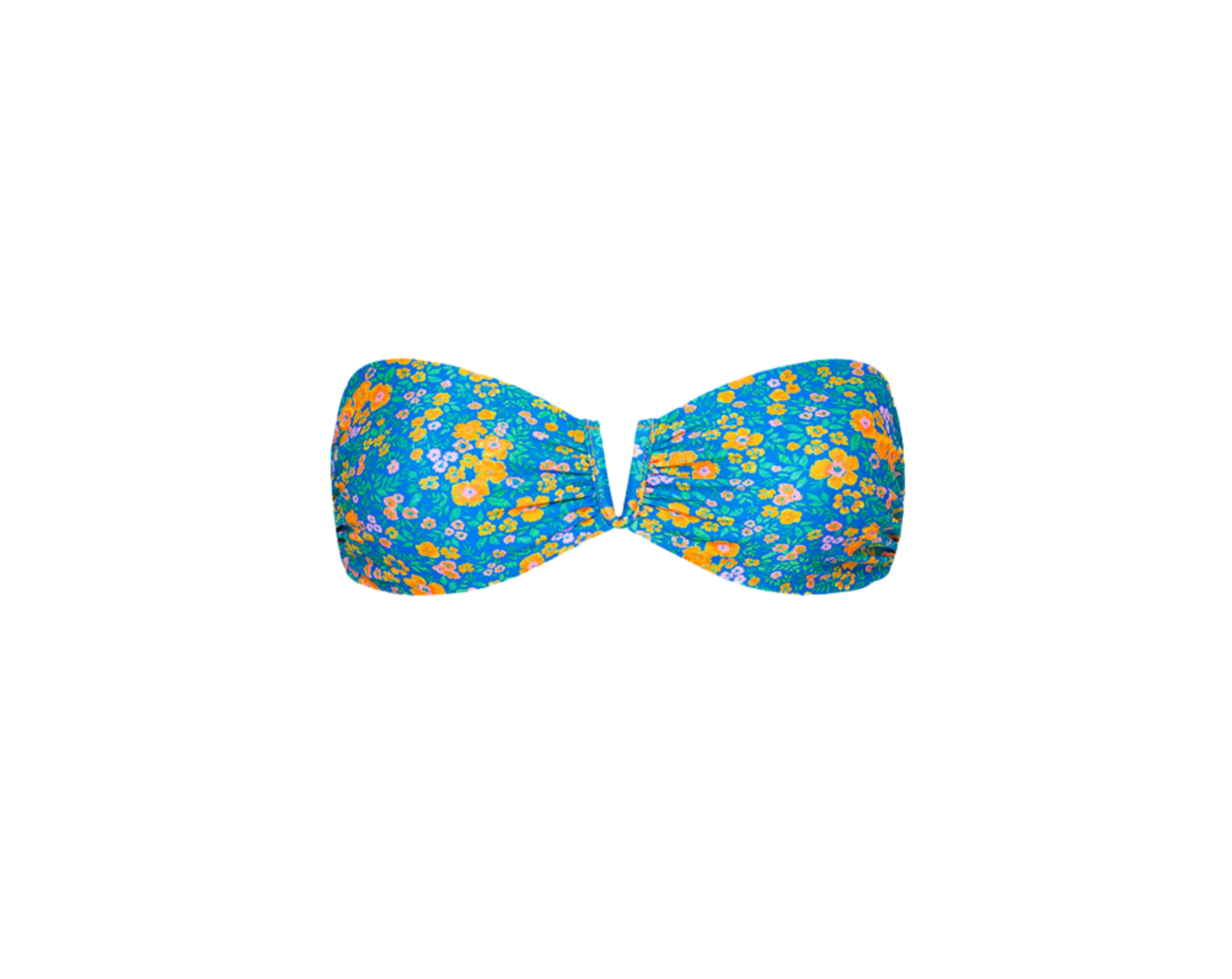Kulani Kinis V Strapless Bandeau Bikini Top   Ocean Potion   FINAL SALE