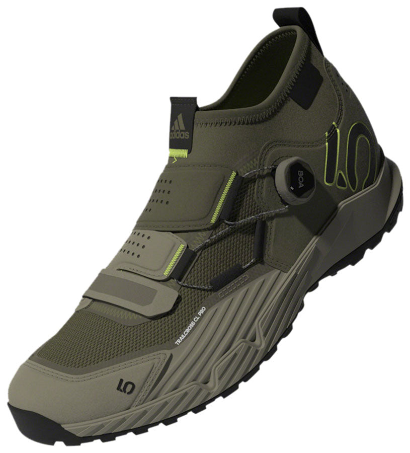 Mountain Bike Shoes Five Ten Trailcross Pro Mountain Clipless   Men's, Green/Black/Green, 9.5