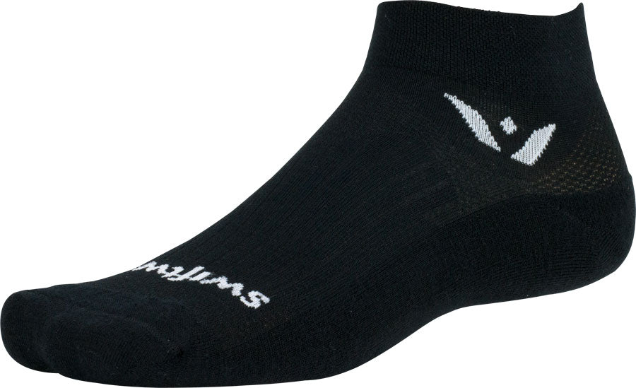 Swiftwick Pursuit Ankle Socks   Black, Medium