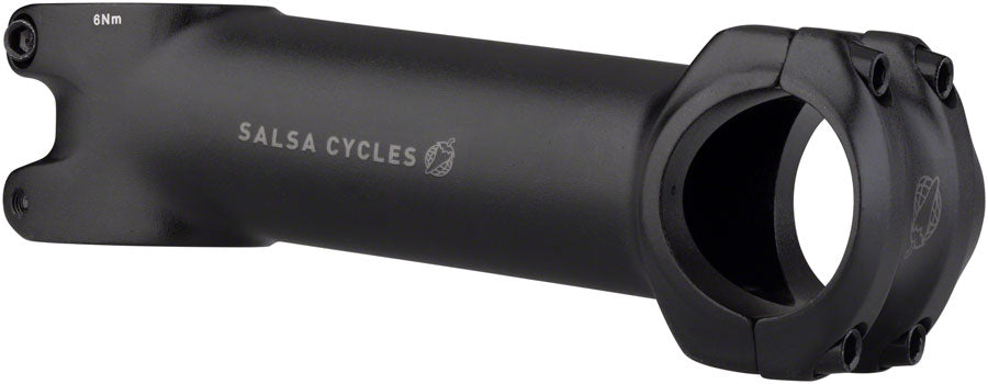 Salsa Guide Stem Length 110mm Clamp 31.8mm +/ 6 Steerer 1 1/8 in Black Aluminum