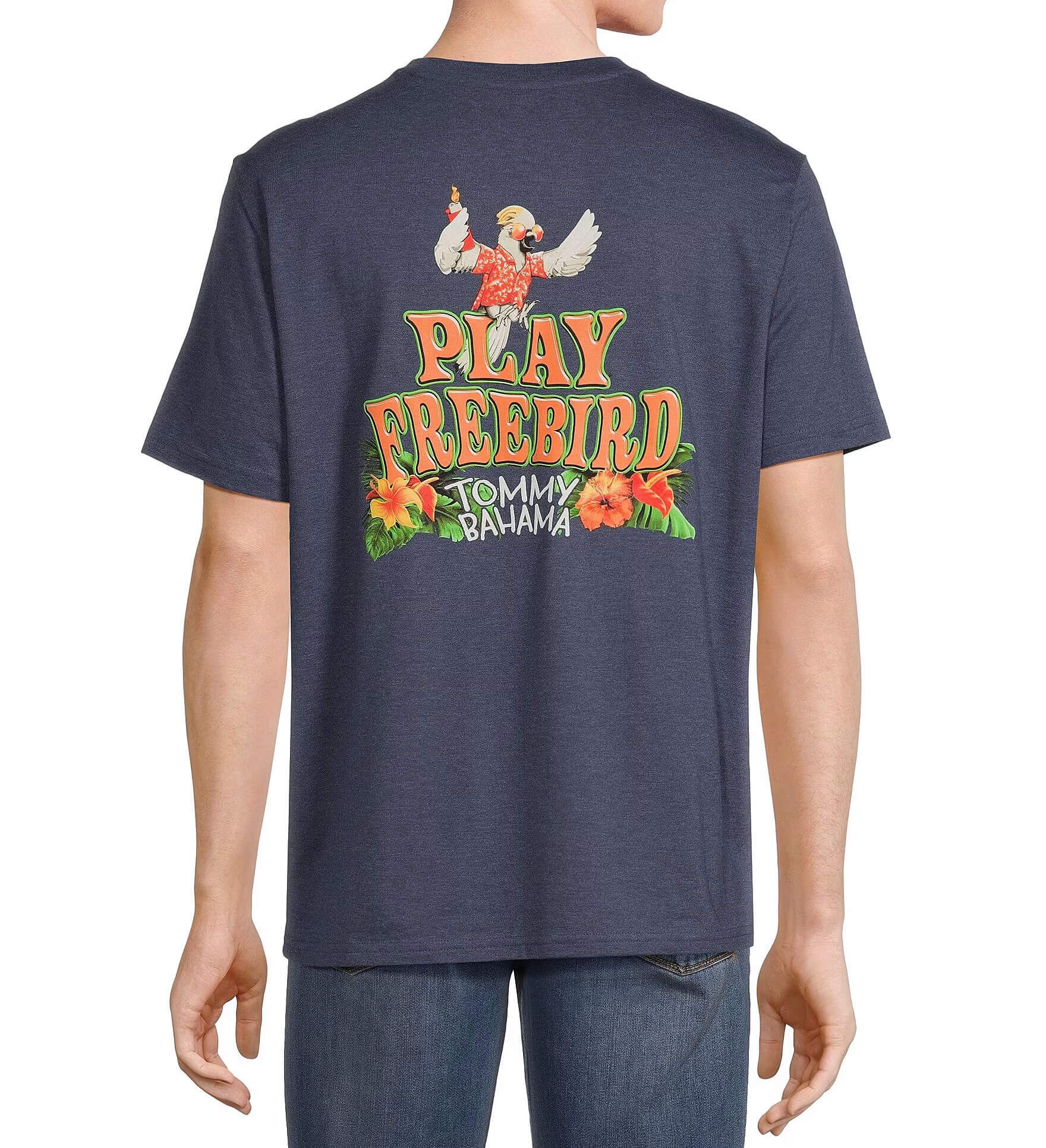 TOMMY BAHAMA MENS Tommy Bahama Play Freebird T Shirt   Navy Heather