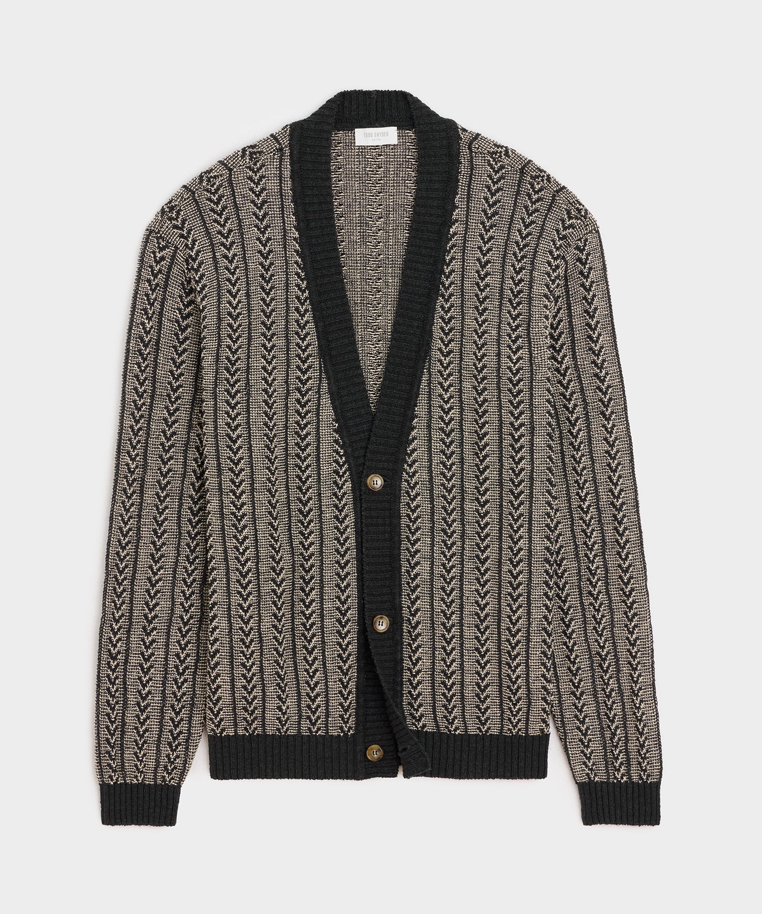 TODD SNYDER Italian Silk Hemp Cardigan