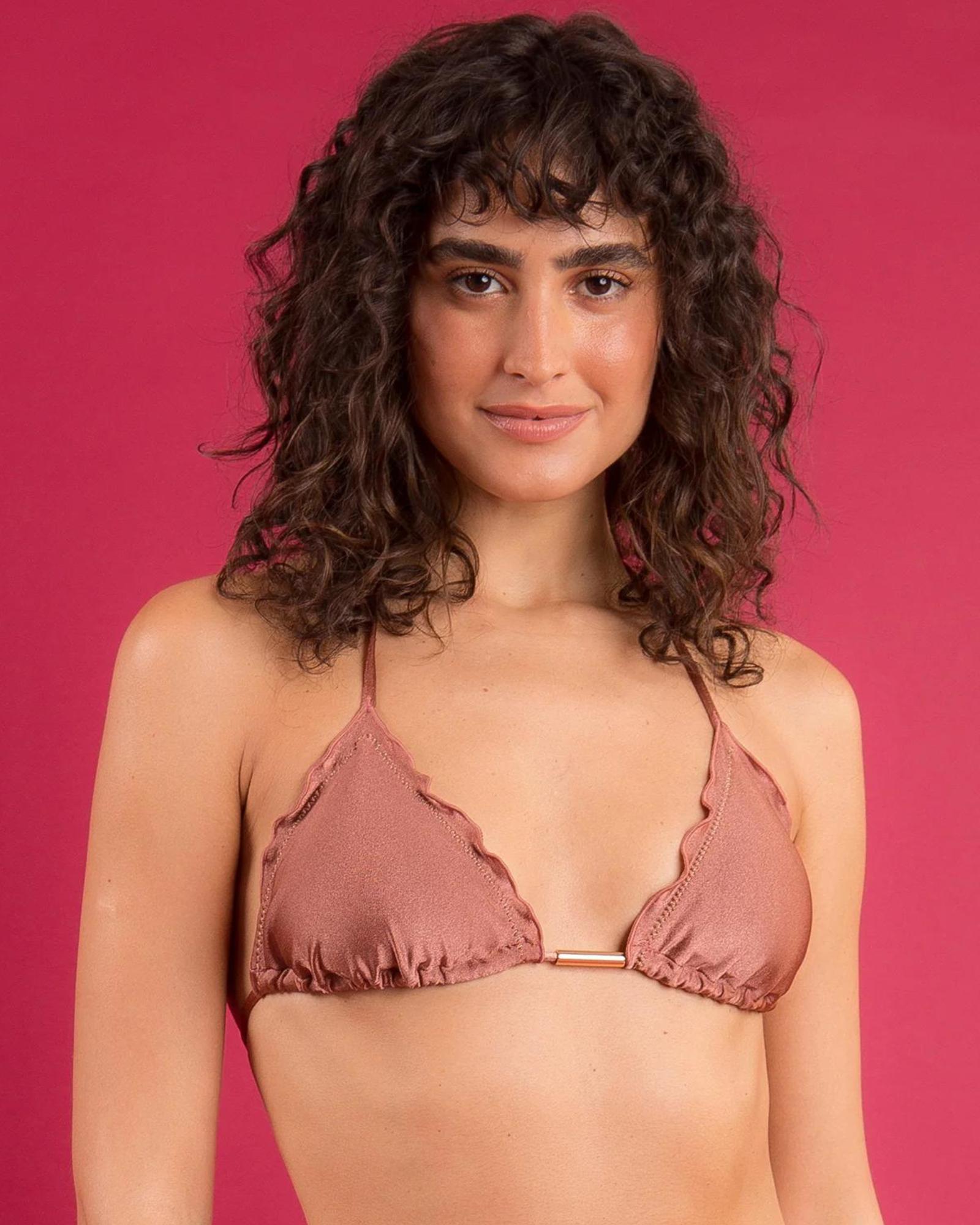 RIO DE SOL Shimmer Copper Frufru Top
