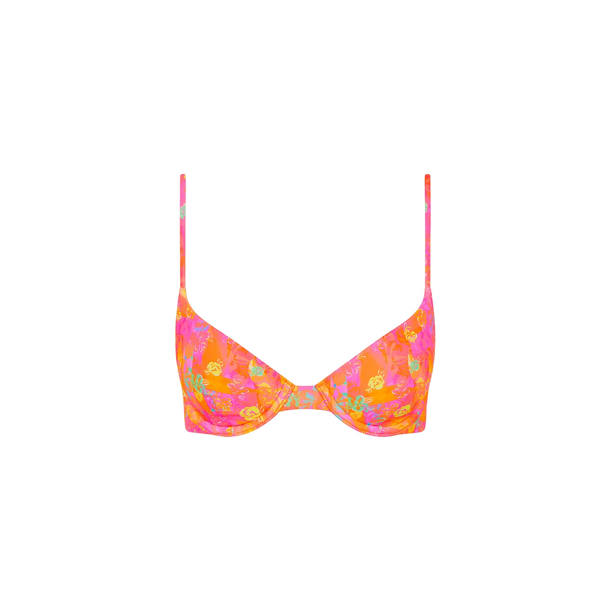 KULANI KINIS Slim Underwire Bra Bikini Top   Sunrise Kiss