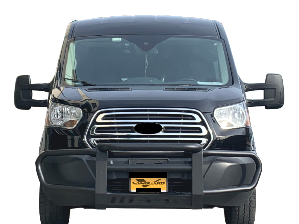VANGUARD OFF ROAD Vanguard Black Powdercoat Front Guards Front Runners Bumper Guard for 2015 2024 ford transit 150 nan